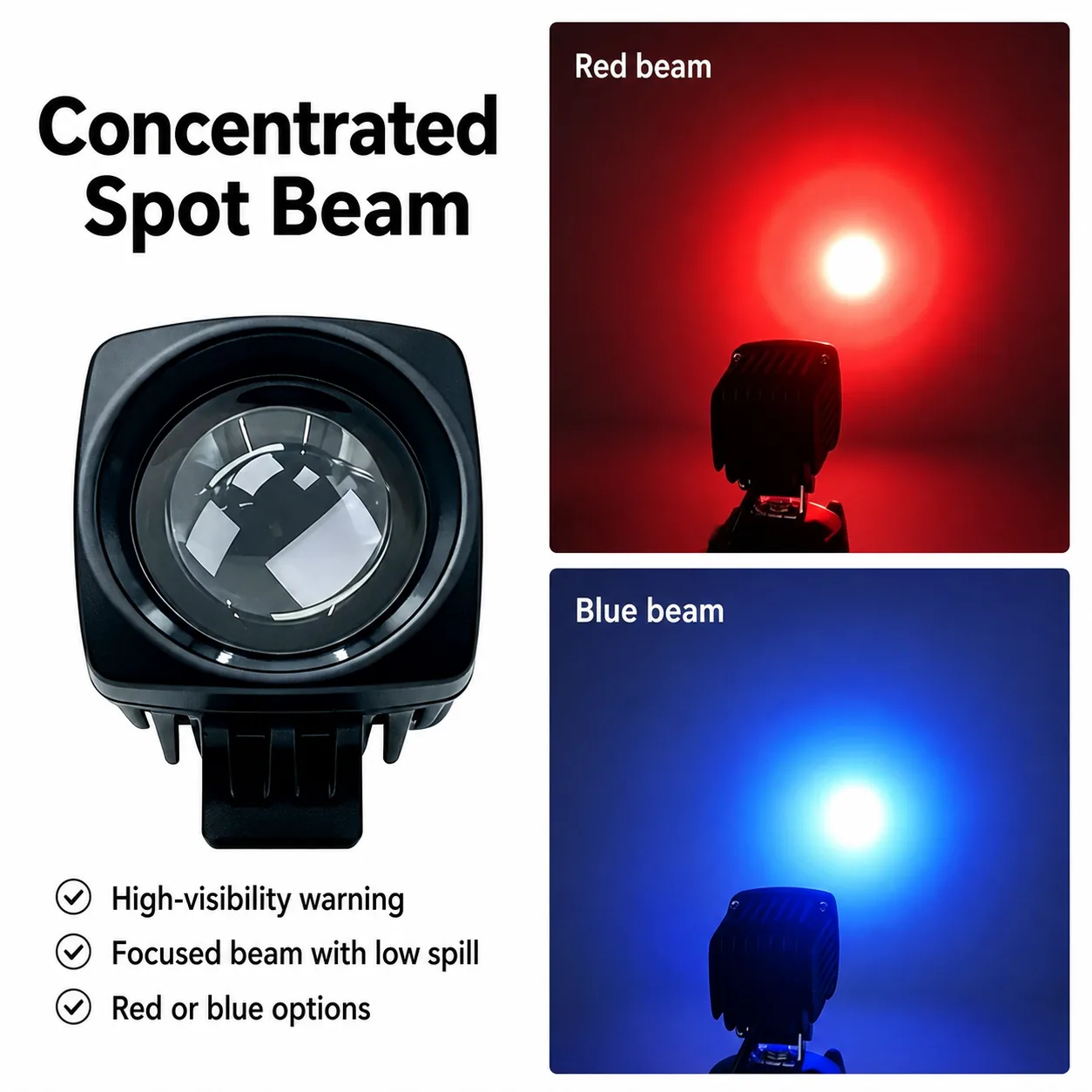 Concentrated spot beam board for the blue spot light