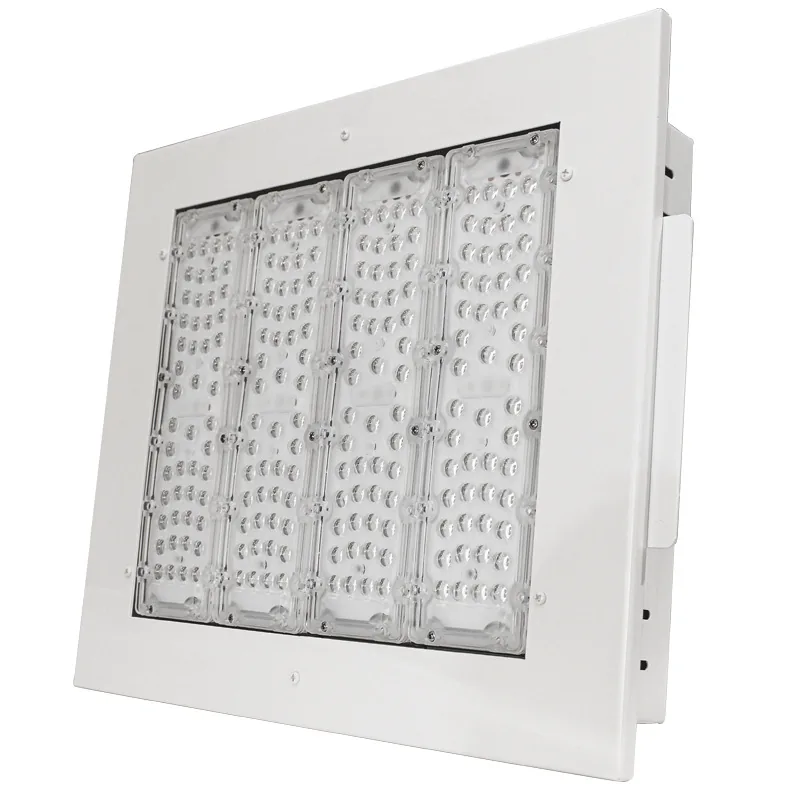 Explosion-proof canopy light isolated on white background