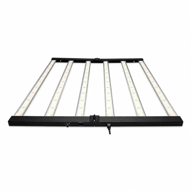 Foldable 720W grow light bar on a pure white background