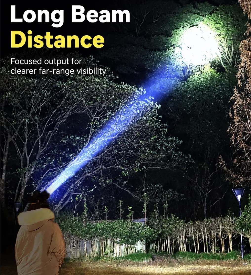 Long beam distance test poster for the headlamp