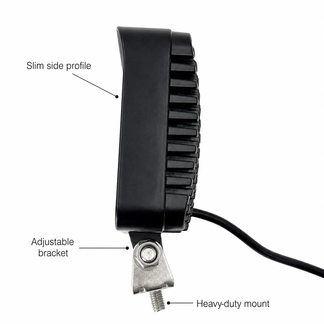 Side profile detail board for the heavy equipment light