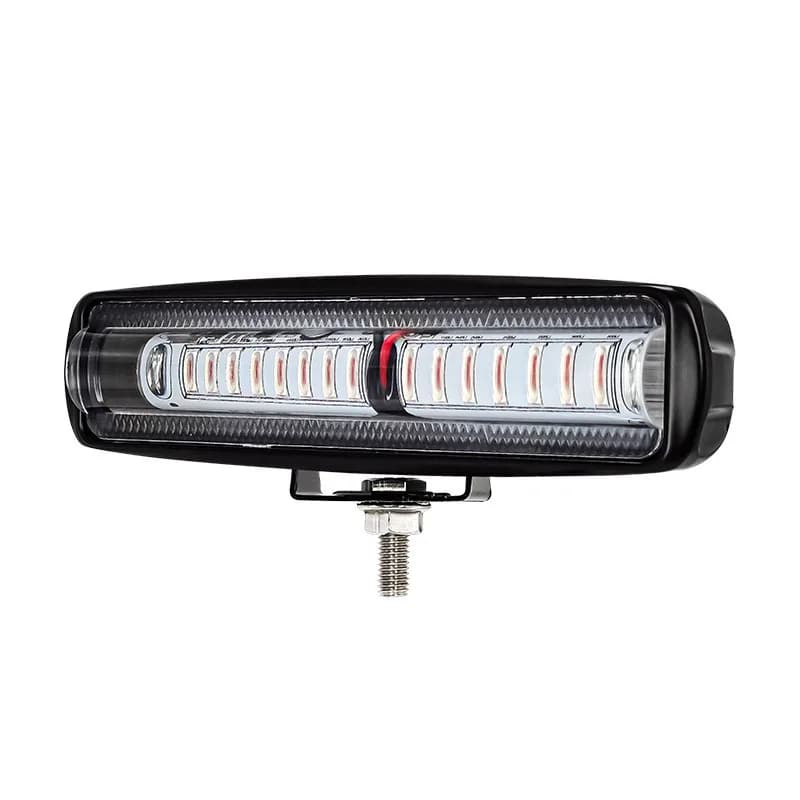Forklift line warning light with a slim rectangular body on a clean white background
